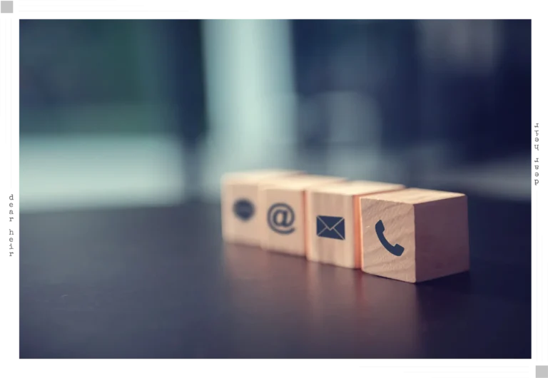 Cubes on table with icons on it
